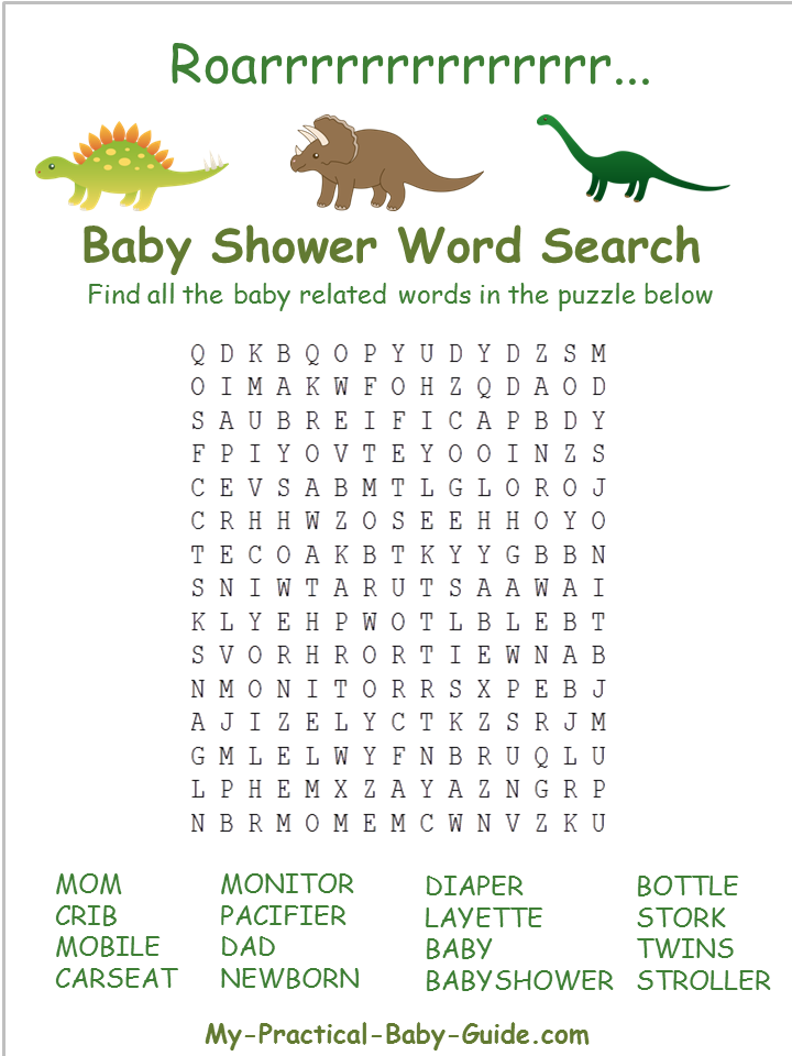 Dinosaur Baby Shower - My Practical Baby Shower Guide