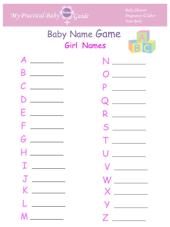named girl games