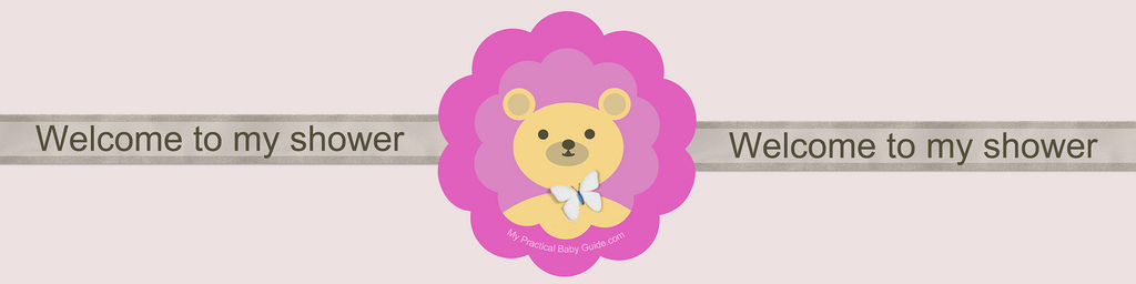 Free Printable Bear Girl Baby Shower Custom Bottle Label