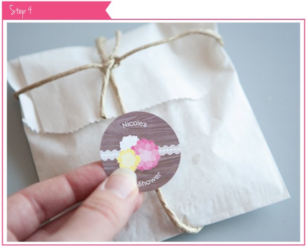 Rustic Floral Baby Shower Favor Tutorial