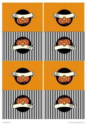 Free Printable Halloween Food Tent Crads