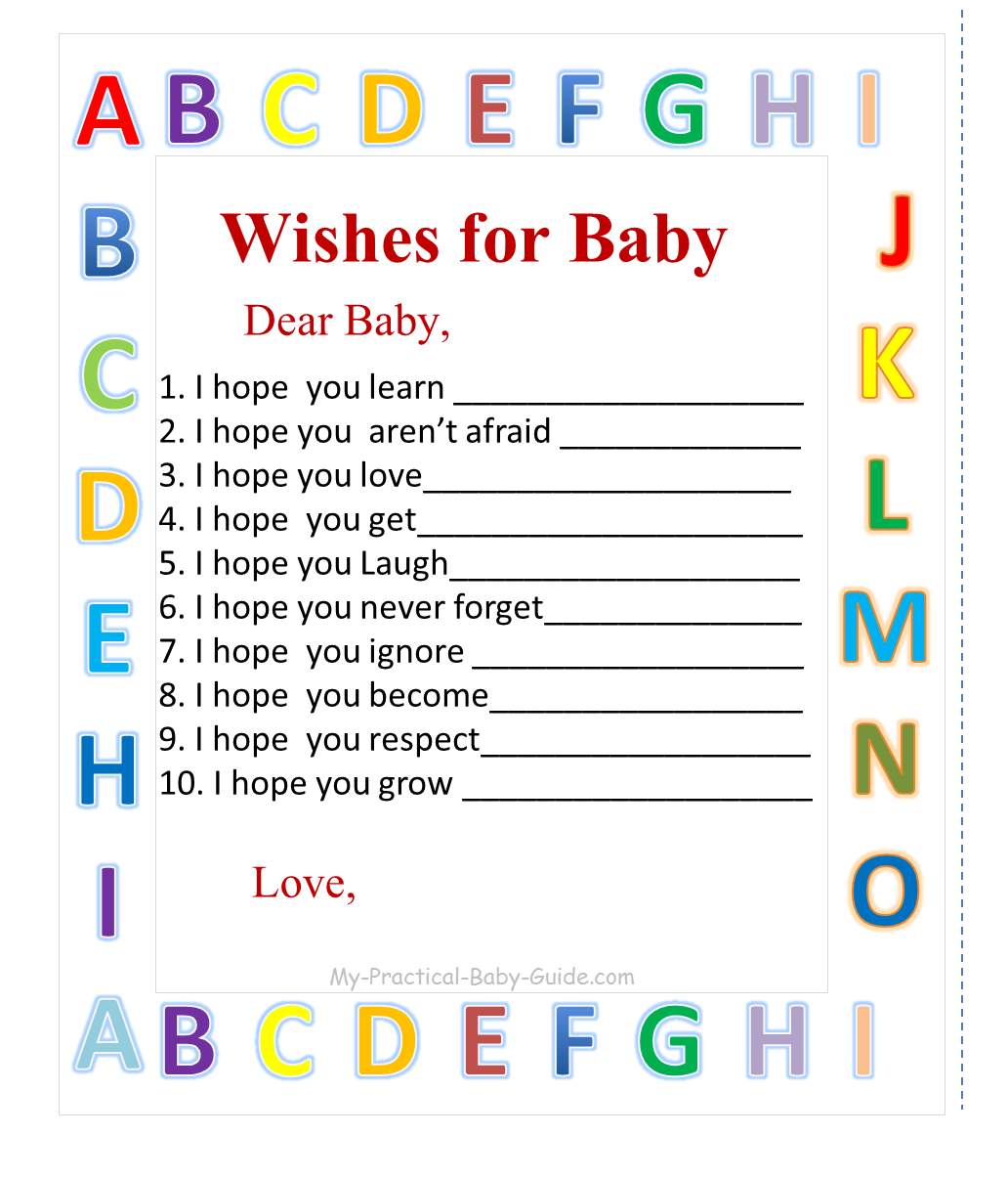 Alphabet Blocks Baby Shower Ideas My Practical Baby Shower Guide