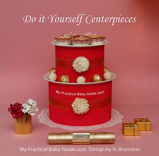 DIY Girl Baby Shower Centerpiece