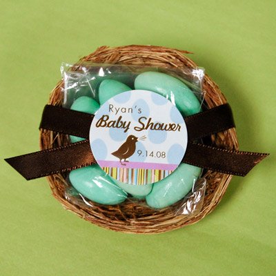 DIY Bird Nest Baby Shower Favor