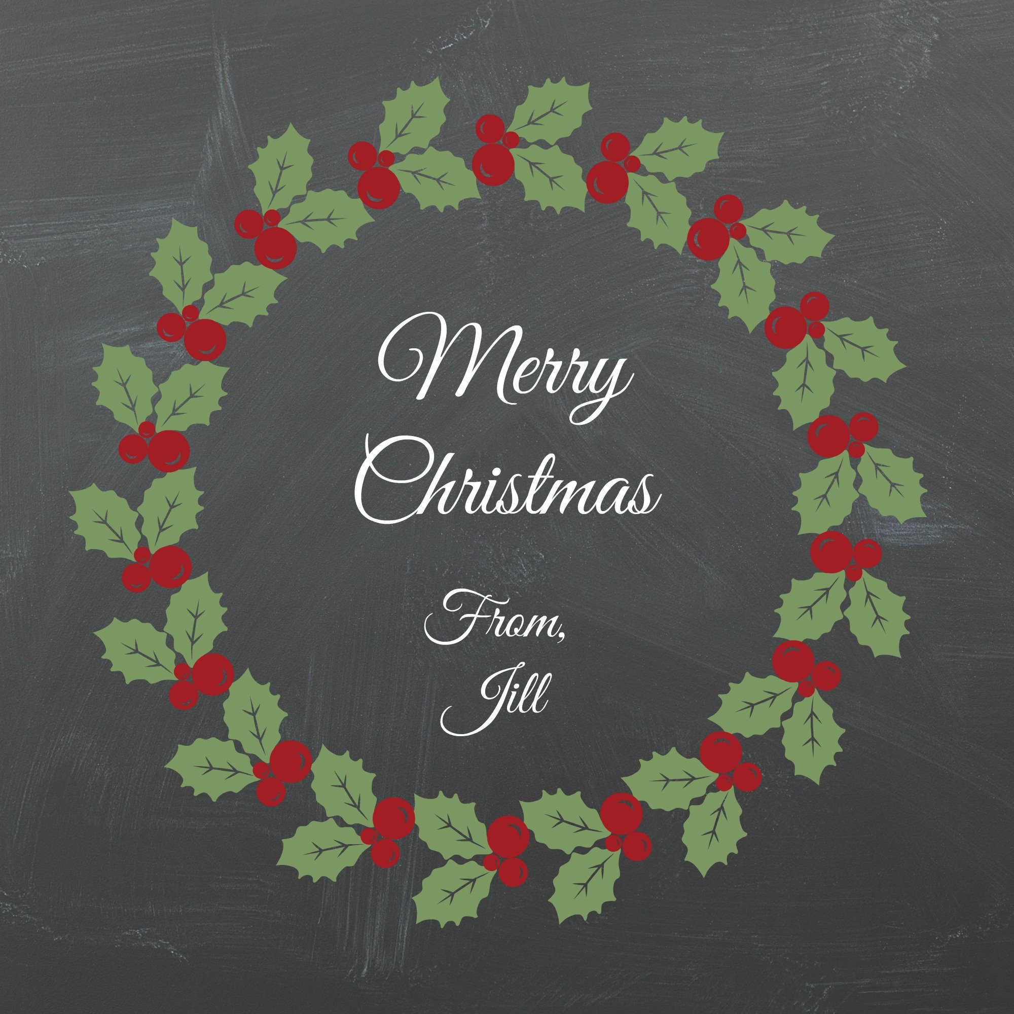 Printable Chalkboard Christmas Gift Tags