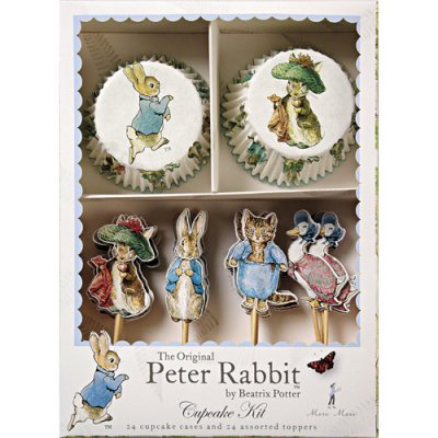 Peter Rabbit Cupcake Warppers and Toppers