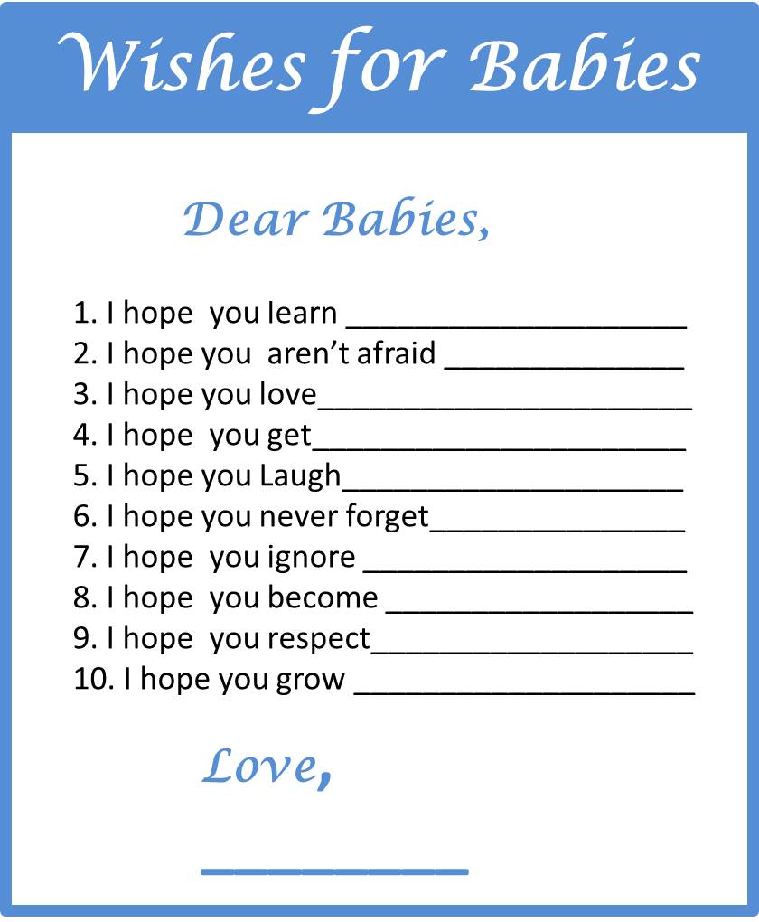Baby Shower Games: Free and Fun Printables!